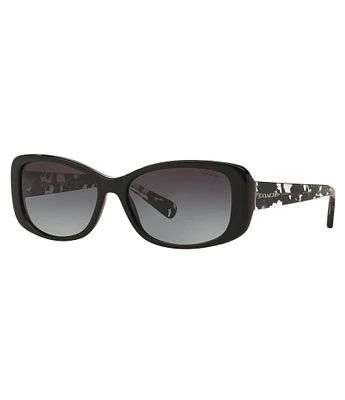 COACH Rectangular Gradient Lens Sunglasses