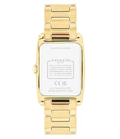 COACH Women's Reese Quartz Analog Gold Tone Stainless Steel Bracelet Watch