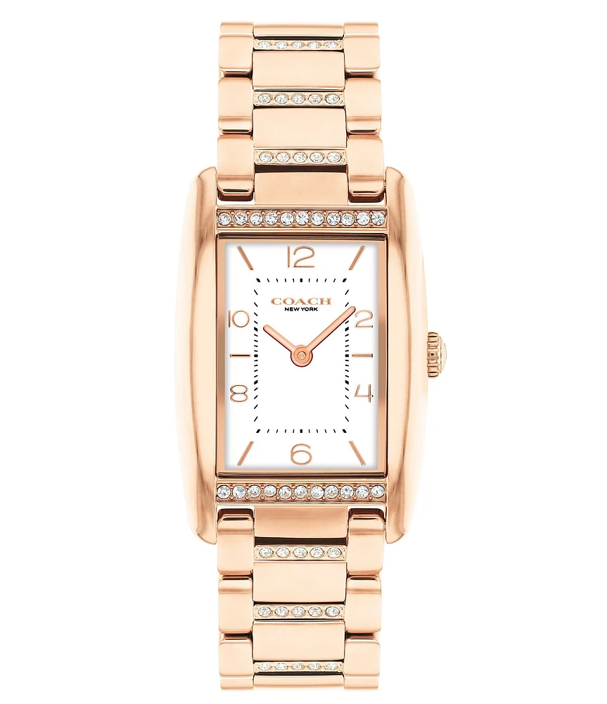 COACH Women's Reese Quartz Analog Rose Gold Tone Stainless Steel Bracelet Watch