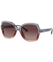 COACH Women's HC829 56mm Square Sunglasses