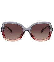 COACH Women's HC829 56mm Square Sunglasses