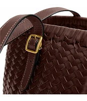 COACH Woven Swing Leather Satchel Bag