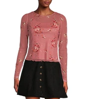 Coco + Jaimeson Long Sleeve Floral Mess Pullover Top