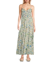 Coco + Jaimeson Printed Tiered Maxi Dress