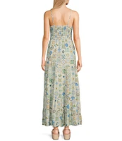 Coco + Jaimeson Printed Tiered Maxi Dress