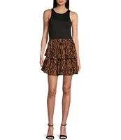 Coco + Jaimeson Skin Printed Ruffle Skirt