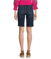 Code Bleu Chelsea High Rise Fray Hem Side Slit Bermuda Shorts
