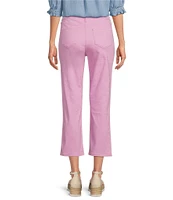 Code Bleu Chelsea High-Rise Straight Leg Micro Snap Hem Jeans