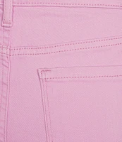 Code Bleu Chelsea High-Rise Straight Leg Micro Snap Hem Jeans