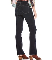 Code Bleu Chelsea Straight Leg High Rise Stretch Denim Jeans