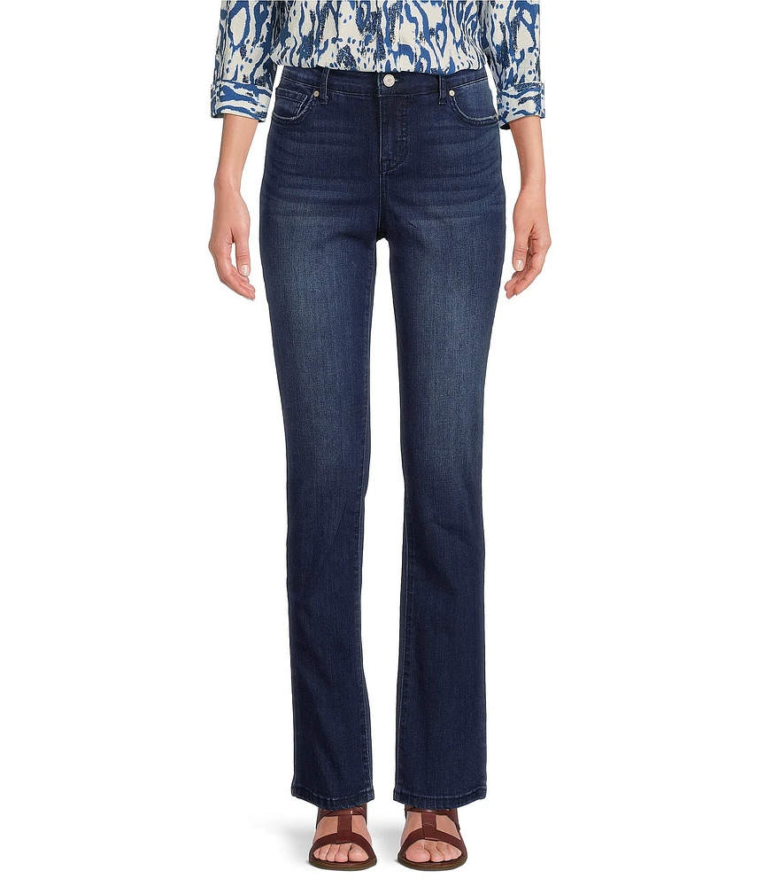 Code Bleu Chelsea Straight Leg High Rise Stretch Denim Jeans