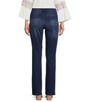 Code Bleu Chelsea Straight Leg High Rise Stretch Denim Jeans