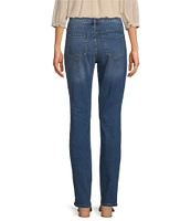 Code Bleu Chelsea Straight Leg High Rise Stretch Denim Jeans