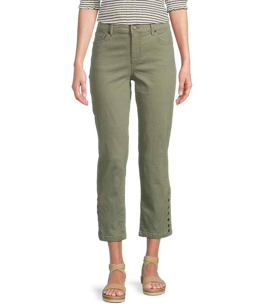 Code Bleu Chelsea Stretch Denim High Rise Capri Jeans