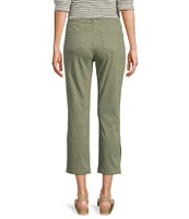 Code Bleu Chelsea Stretch Denim High Rise Capri Jeans