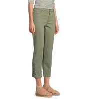 Code Bleu Chelsea Stretch Denim High Rise Capri Jeans