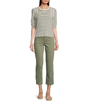 Code Bleu Chelsea Stretch Denim High Rise Capri Jeans