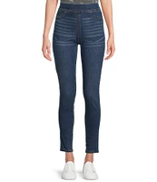 Code Bleu High Rise Pull-On Skinny Leg 5-Pocket Stretch Denim Jeans