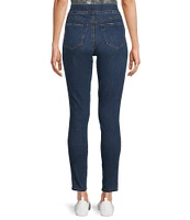 Code Bleu High Rise Pull-On Skinny Leg 5-Pocket Stretch Denim Jeans