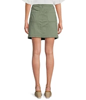 Code Bleu Mid Rise Stretch Denim Skort