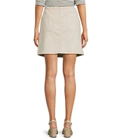 Code Bleu Mid Rise Stretch Denim Skort