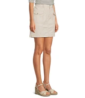 Code Bleu Mid Rise Stretch Denim Skort