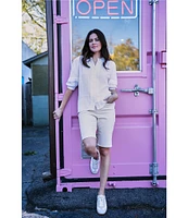 Code Bleu Petite Size Chelsea Bermuda Shorts