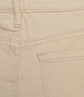 Code Bleu Petite Size Chelsea High-Rise Micro Snap Hem Capri Jeans