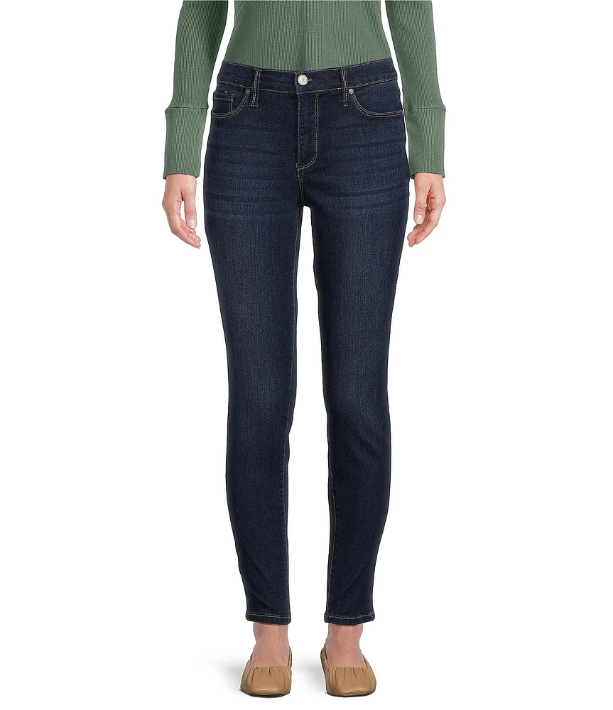 Code Bleu Petite Size Soho Mid Rise Slim Skinny Leg Stretch Denim Jeans