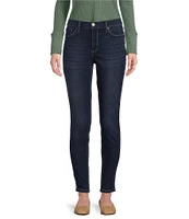 Code Bleu Petite Size Soho Mid Rise Slim Skinny Leg Stretch Denim Jeans