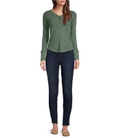 Code Bleu Petite Size Soho Mid Rise Slim Skinny Leg Stretch Denim Jeans