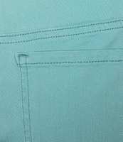 Code Bleu Petite Size Soho Twill Mid-Rise Fray Cuff Hem Capri Jeans