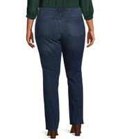 Code Bleu Plus Size Chelsea Straight Leg Stretch Denim Jeans