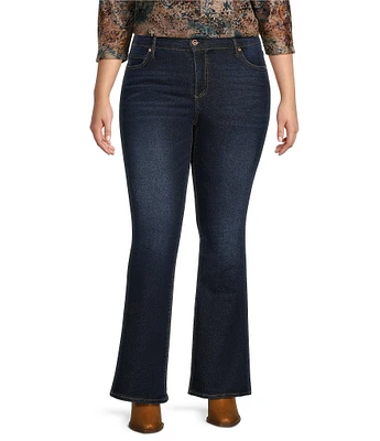 Code Bleu Plus Size Chelsea Stretch Boot Cut Leg Denim Jeans