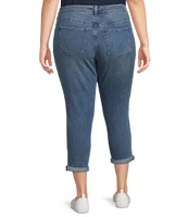 Code Bleu Plus Size Rolled Cuff Weekend Jeans