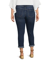 Code Bleu Plus Size Rolled Cuff Weekend Jeans