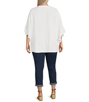 Code Bleu Plus Size Rolled Cuff Weekend Jeans