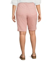 Code Bleu Plus Size Stretch Denim Bermuda Shorts