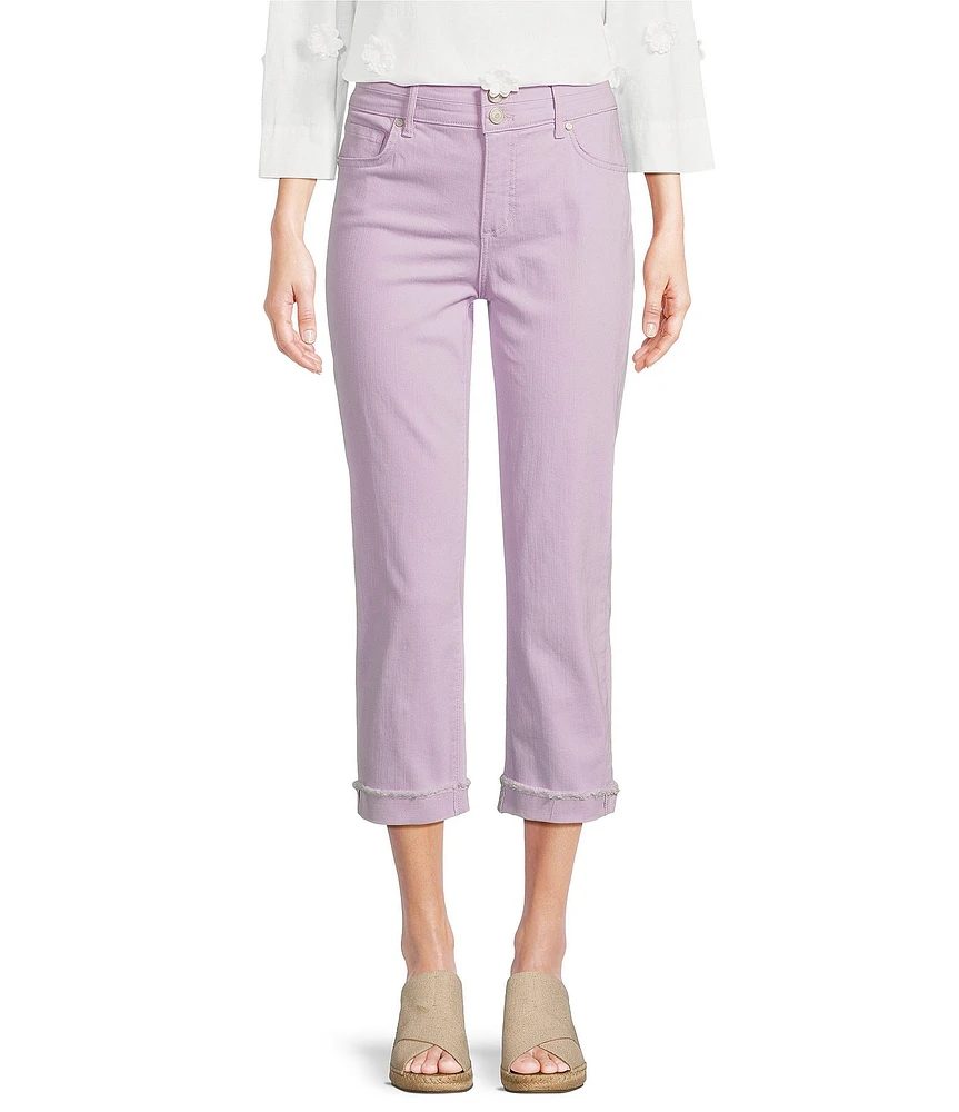Code Bleu Soho Mid Rise 5 Pocket Stretch Capri Jeans