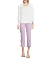 Code Bleu Soho Mid Rise 5 Pocket Stretch Capri Jeans