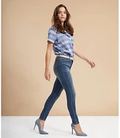 Code Bleu Soho Skinny Leg Mid Rise Jeans