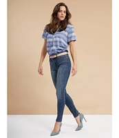 Code Bleu Soho Skinny Leg Mid Rise Jeans