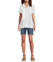 Code Bleu Soho Stacked Waist Bermuda Shorts