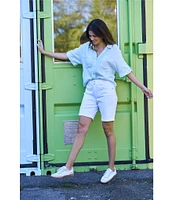 Code Bleu Soho Stacked Waist Bermuda Shorts