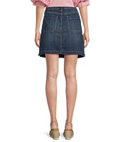 Code Bleu Stretch Denim Mid Rise Skort