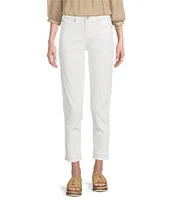 Code Bleu Weekend Stretch Denim High Rise Embroidered Boyfriend Jeans