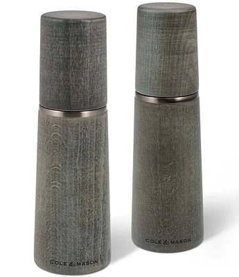 Cole & Mason Marlow Acacia Electronic Salt & Pepper Mill Gift Set, 7#double;