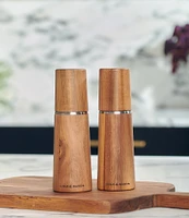 Cole & Mason Marlow Acacia Electronic Salt & Pepper Mill Gift Set, 7#double;