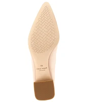 Cole Haan Cassandra Leather Block Heel Pumps