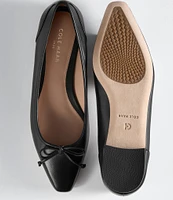 Cole Haan Chlea Leather Ballet Bow Flats